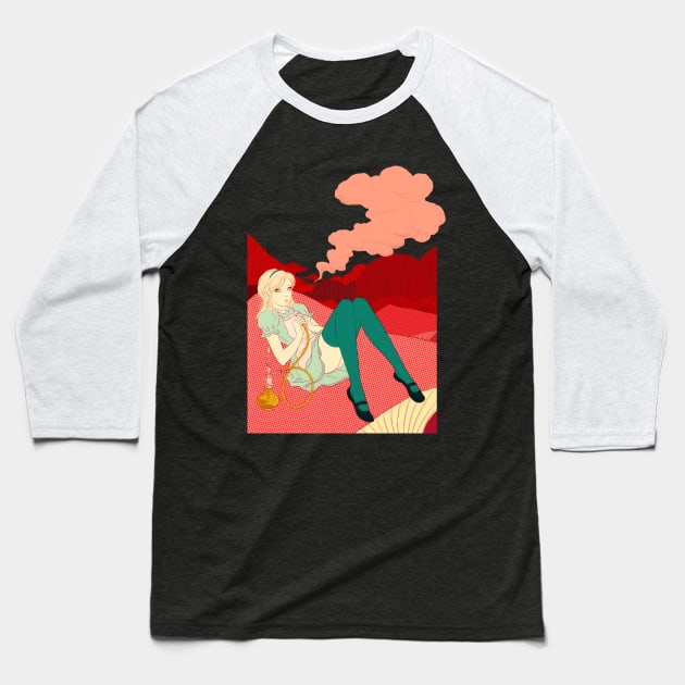 Alice smoking Baseball T-Shirt by saitmy